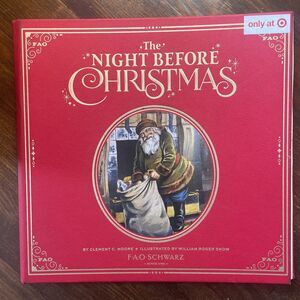 FAO Schwarz " The Night Before Christmas " Hardcover Classic Memory Book Edition
